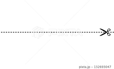 切り取り線 132693047
