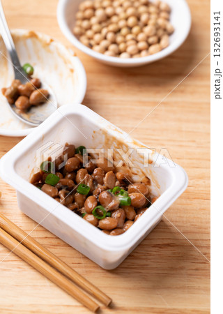 Natto (Fermented soybean), Traditional Japanese food, Healthy eating for gut health 132693141