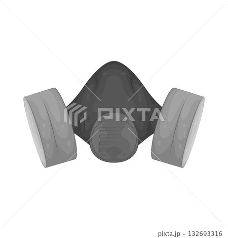 Illustration of gas mask Illustration of gas mask 132693316