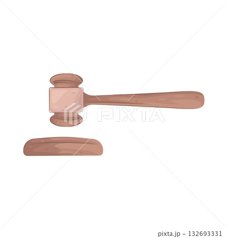 Illustration of gavel 132693331