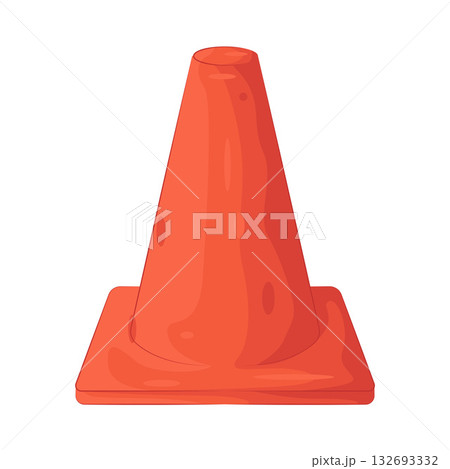 Illustration of traffic cone 132693332