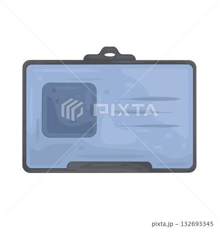 Illustration of police id card 132693345