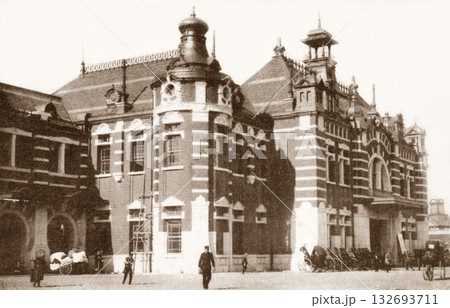 古写真 1914-1918年 東京 新橋駅 古写真 1914-1918年 東京 新橋駅 132693711