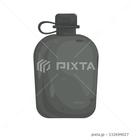 Illustration of water canteen 132694027