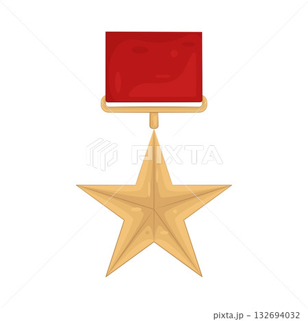 Illustration of military star Illustration of military star 132694032