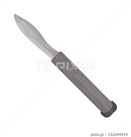 Illustration of tactical knife 132694034