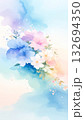 水彩で描いた花のイラスト 132694350