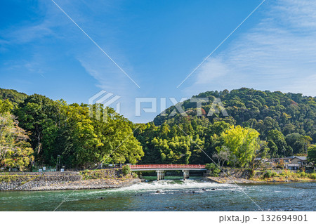 観流橋 関電宇治発電所放水路 宇治川 観流橋 関電宇治発電所放水路 宇治川 132694901