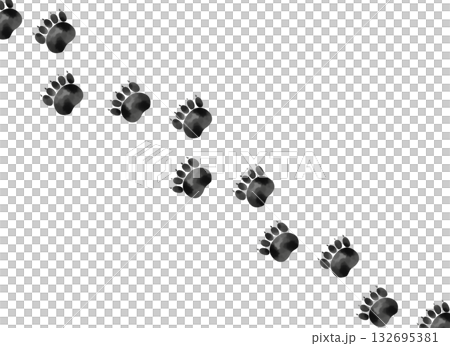 水彩風格的斜線熊腳印簡筆畫 水彩風格的斜線熊腳印簡筆畫 132695381