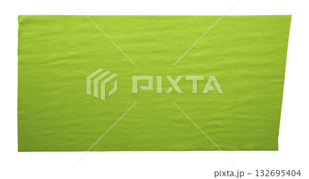 green crumpled torn tape isolated on transparent background. 132695404