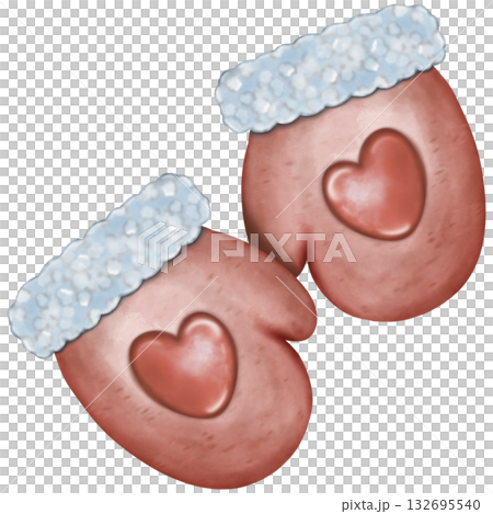 Winter holidays cozy decorations illustration set. holiday elements cute hand drawn decorations. Winter holidays cozy decorations illustration set. holiday elements cute hand drawn decorations. 132695540