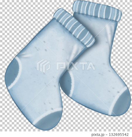 Winter holidays cozy decorations illustration set. holiday elements cute hand drawn decorations. Winter holidays cozy decorations illustration set. holiday elements cute hand drawn decorations. 132695542