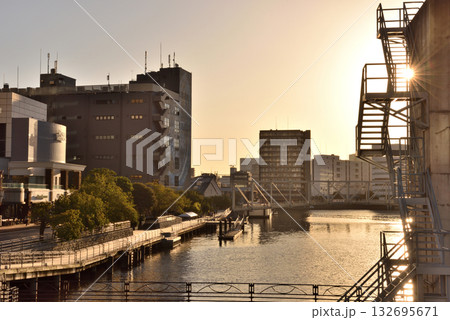 天王洲アイルの夕景 天王洲アイルの夕景 132695671