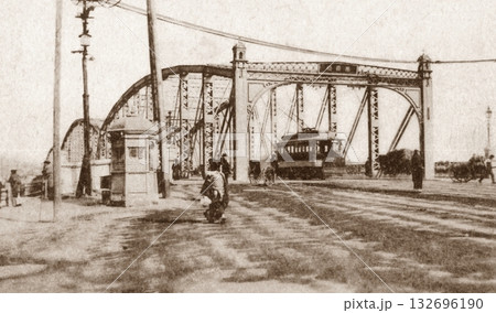 古写真 1907-1918年 東京 両国橋 古写真 1907-1918年 東京 両国橋 132696190