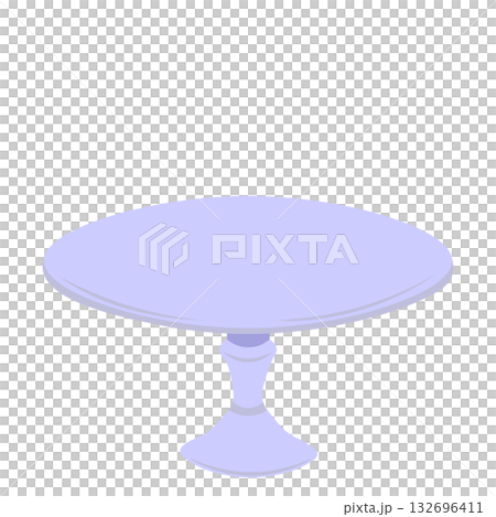 簡單的咖啡館圓桌插圖 簡單的咖啡館圓桌插圖 132696411