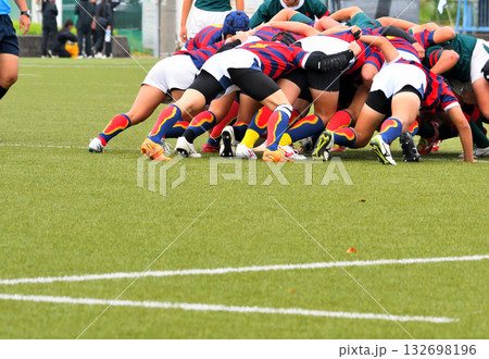 ラグビー、高校ラグビー 132698196