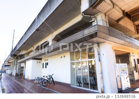 兵庫県姫路市にある播但線野里駅前の風景 132698516