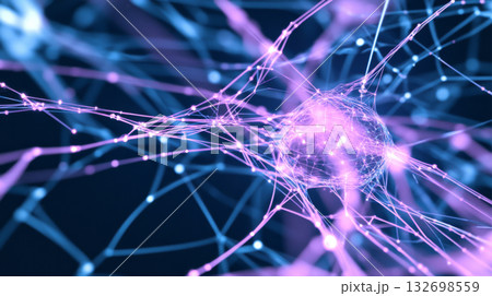Futuristic abstract design with intricate neural network background Futuristic abstract design with intricate neural network background 132698559