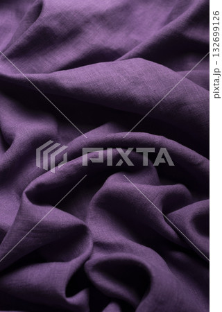 Waves of purple linen fabric Waves of purple linen fabric 132699126