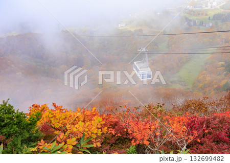 紅葉見頃な山形蔵王高原 132699482