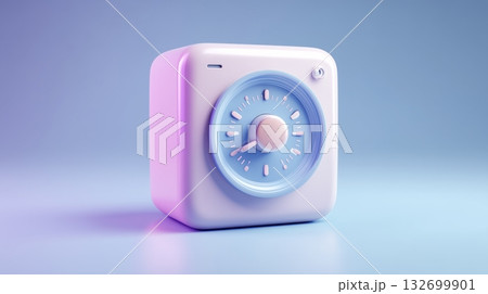 パステル調キッチンタイマーの3Dプロダクトデザイン 132699901