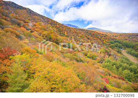 紅葉見頃な安達太良山 132700098