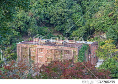 天ケ瀬ダム下の遺構　旧宇治川電気志津川発電所跡　京都府宇治市 132700249