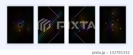 gradient cover, minimalist cover design, simple colorful line shape illustration gradient cover, minimalist cover design, simple colorful line shape illustration 132701332