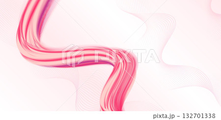 rose gold wavy line on white background, Luxury Design background 132701338