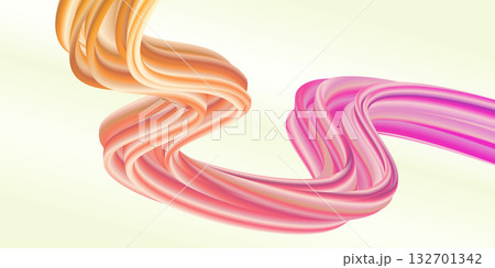 Colorful graphic retro design background featuring a purple and orange line 132701342