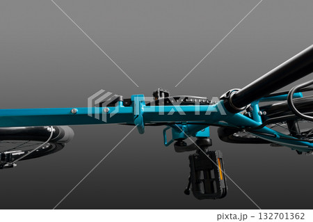 Folding bicycle frame. Folding bicycle frame. 132701362