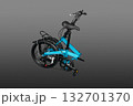 Folded folding bike. 132701370