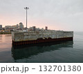 Concrete pier at sea. 132701380