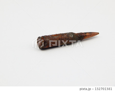 Rusty weapon cartridge. 132701381
