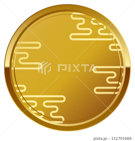 高級感のあるエ霞模様フレーム　ゴールド 132701666