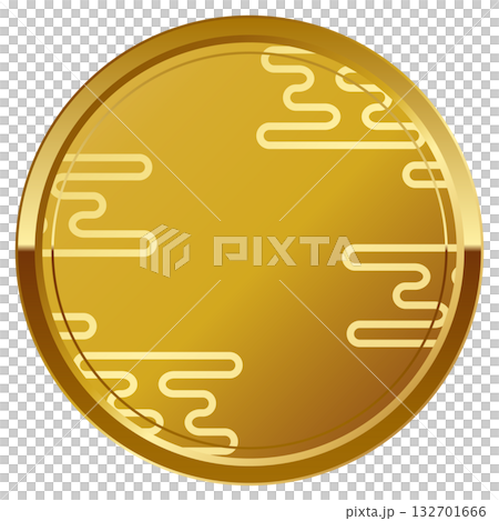 高級感のあるエ霞模様フレーム　ゴールド 132701666