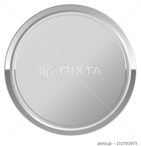 高級感のある円形フレーム シルバー 高級感のある円形フレーム シルバー 132701675