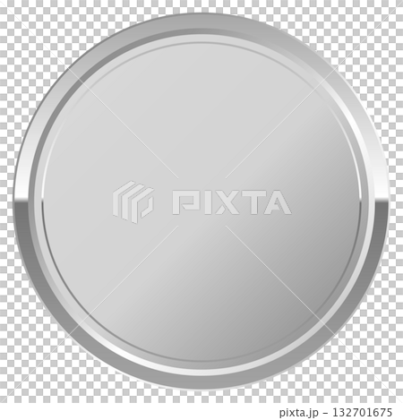 高級感のある円形フレーム シルバー 高級感のある円形フレーム シルバー 132701675