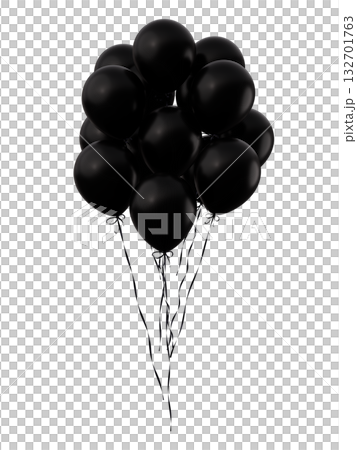 Black balloons bunch. Party celebration balloons on isolated background. 3d rendering. Applicable for black Friday design design. Black balloons bunch. Party celebration balloons on isolated background. 3d rendering. Applicable for black Friday design design. 132701763