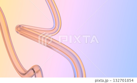 Abstract glass bold lines. Abstract gradient background. Abstract liquid shapes. Soft gradient colors 132701854