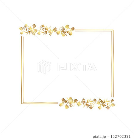 Square Frame Golden warm gold border frame free vector illustration Square Frame Golden warm gold border frame free vector illustration 132702351