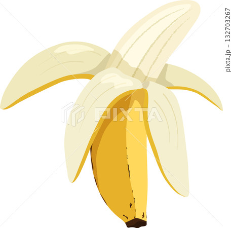 むいたバナナ むいたバナナ 132703267