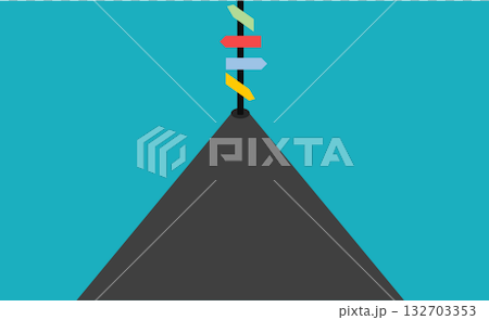 人生の分岐点のイラスト 人生の分岐点のイラスト 132703353