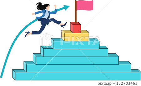 新規事業を始めるイラスト 新規事業を始めるイラスト 132703463