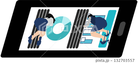 会議の資料を作成するビジネスウーマンのイラスト 会議の資料を作成するビジネスウーマンのイラスト 132703557