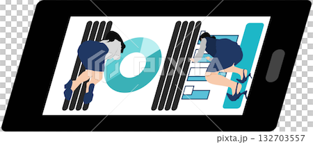 会議の資料を作成するビジネスウーマンのイラスト 会議の資料を作成するビジネスウーマンのイラスト 132703557