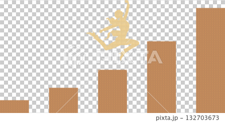 Illustration of a roadmap to achieving goals (businesswoman) Illustration of a roadmap to achieving goals (businesswoman) 132703673