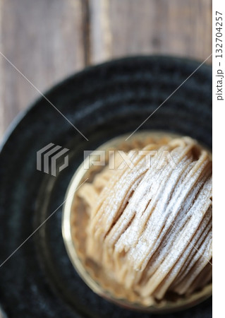 和栗のモンブランケーキ　栗のお菓子 132704257