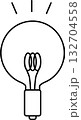 電球のシンプルなアイコン 132704558