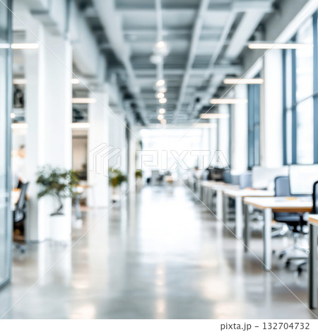Business office interior design showcasing open space layout for collaboration and productivity 132704732